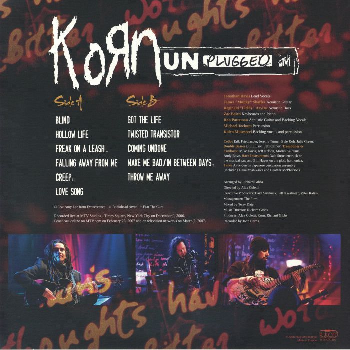 Korn: MTV Unplugged (Marbled Vinyl LP)