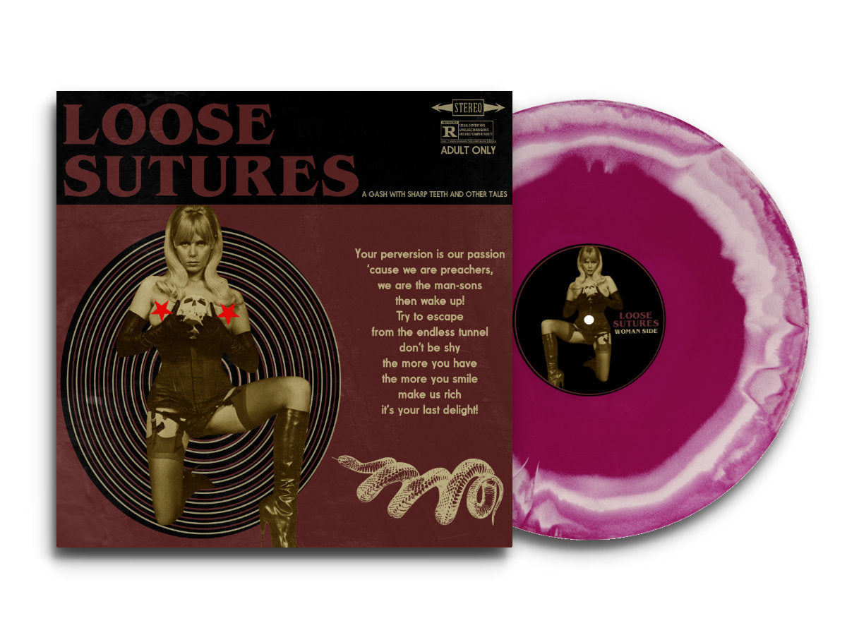 Loose Sutures – A Gash With Sharp Teeth and Other Tales | Ltd. White/Deep Purple Vinyl