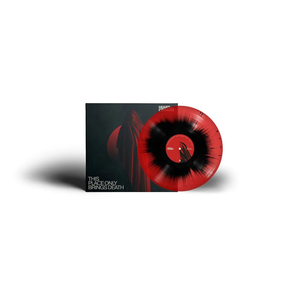 Heart of a Coward: This Place Only Brings Death (LP, Limited Red Transparent/Black Splatter Vinyl, 500 Copies, Arising Empire 2023)