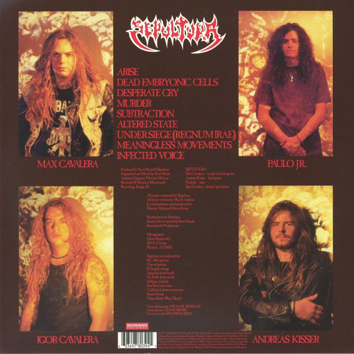 Sepultura - Arise: Rough Mixes (Scott Burns Mix) (Limited LP)