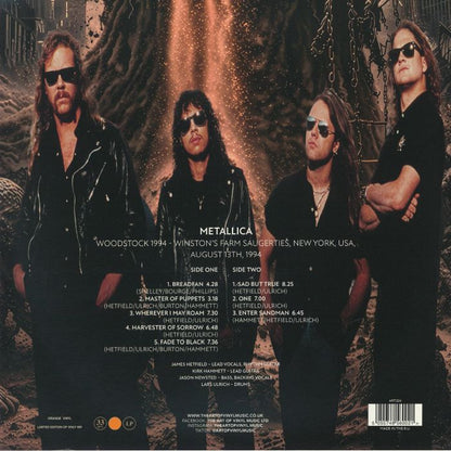 Metallica - Woodstock 1994 (Limited Orange Vinyl LP)