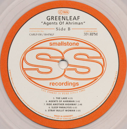 Greenleaf - Agents Of Ahriman (2015 Clear Vinyl LP)