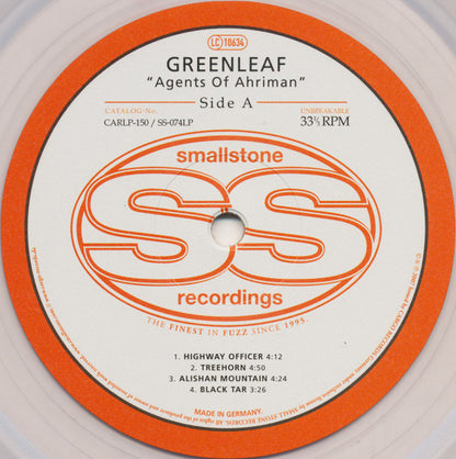 Greenleaf - Agents Of Ahriman (2015 Clear Vinyl LP)