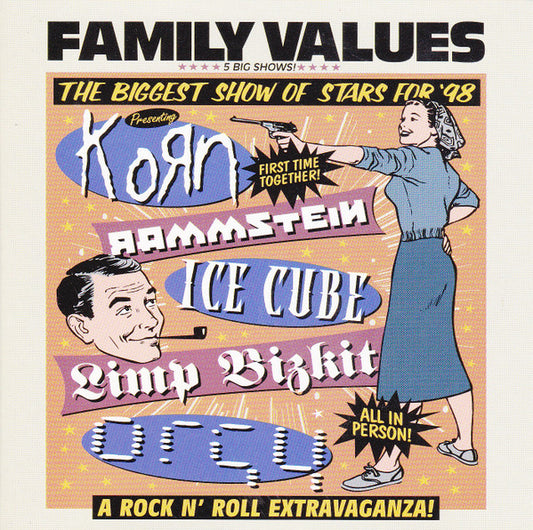 Various Artists – Family Values Tour '98 (2024 Reissue, 2xLP Translucent Orange Vinyl)