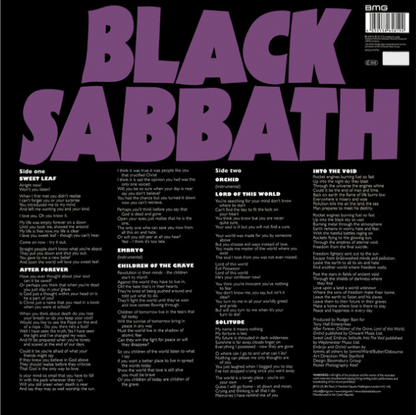 Black Sabbath - Master Of Reality (LP, Purple Vinyl, RSD 2021, #2370, NM/M)