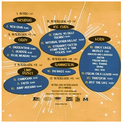Various Artists – Family Values Tour '98 (2024 Reissue, 2xLP Translucent Orange Vinyl)