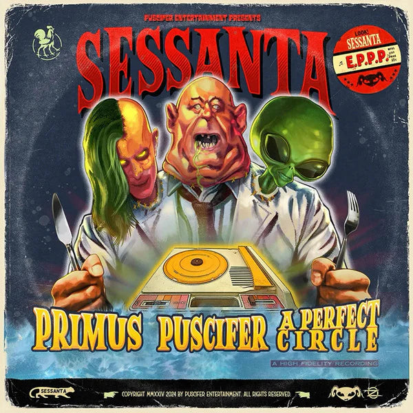 Primus / Puscifer / A Perfect Circle - Sessanta E.P.P.P. (12" Green Glow In The Dark Vinyl / Limited Edition)