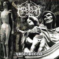Marduk: Plague Angel (LP, Limited White/Black Marbled Vinyl, 500 Copies, Gatefold, Remastered)