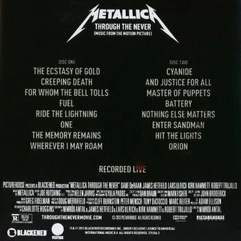 Metallica – Through The Never: Music From The Motion Picture (3LP Box Set)